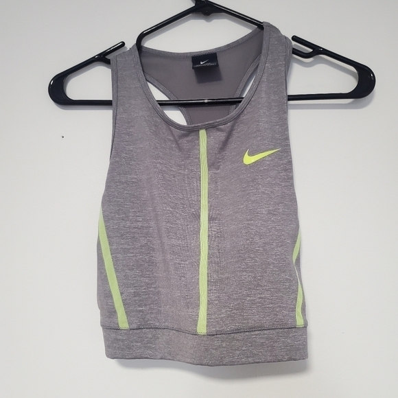 Nike Gray and Neon Crop Top - Picture 6 of 6